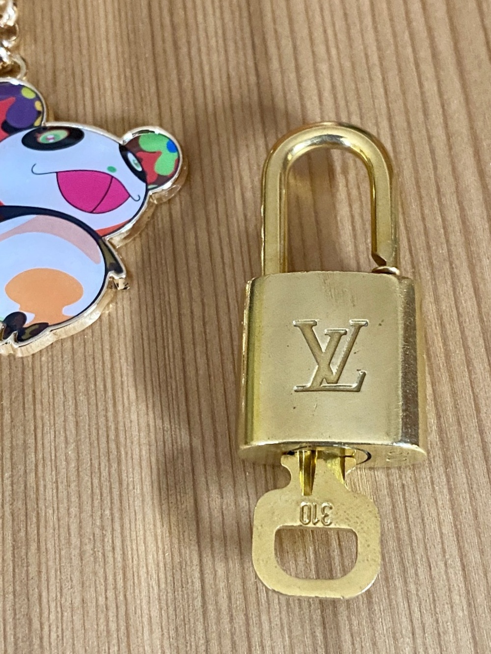 Louis Vuitton Padlock & Key Set #310 + Free Gift Charm Good